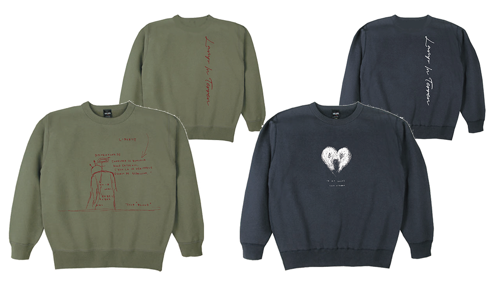 "IN MY HEART"スウェット